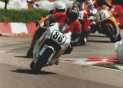 Leading through Bus Stop Chicane, Mallory Park, 28/5/00.